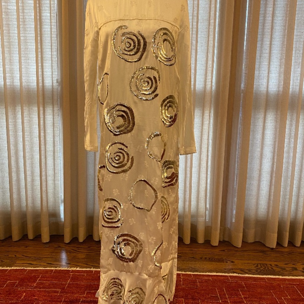 Marni White and Silver Evening Gown.  Never worn.